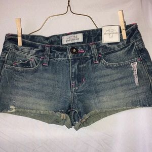 NWT Aeropostale denim shorty shorts